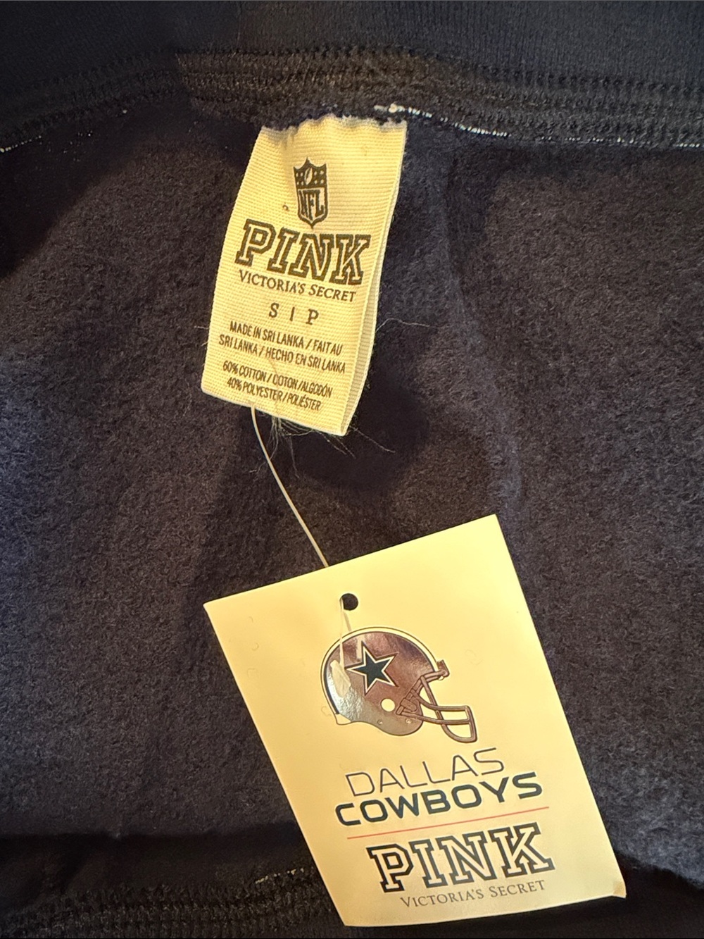 Victoria's Secret Navy Blue Wide-Leg Lounge Pants with Dallas Cowboys Graphic - Picture 9 of 9
